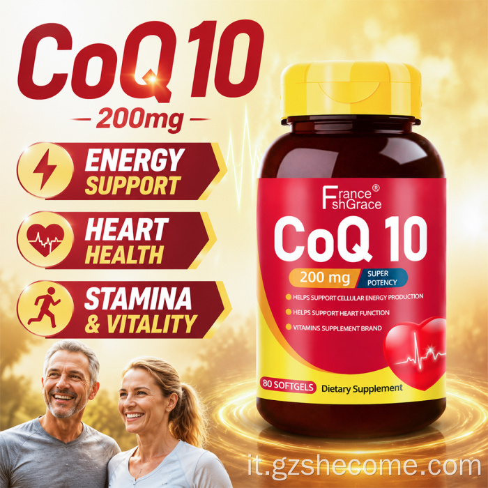 Le capsule molli Shecome Coq10 supportano la salute del cuore